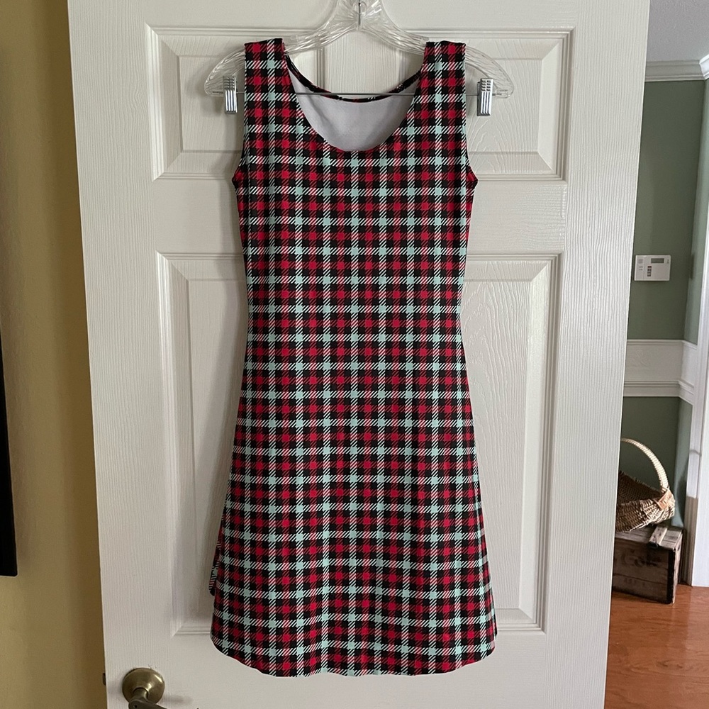 Blackmilk dress size M plaid print